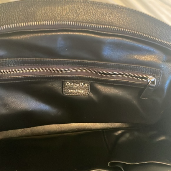 CHRISTIAN DIOR Authentic Black Large Frame Pocket Satchel Bag - Picture 10 of 12